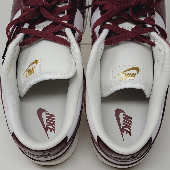 Nike Dunk Low Lux Phantom Red Croc Gum Sole FJ2260-004 Wmns Sz 13 Mens 11.5 New - Picture 8 of 9